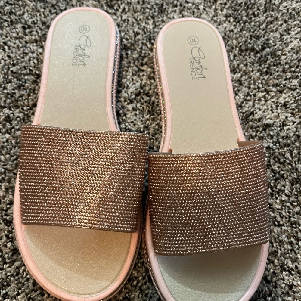 Comfort Trendz Rose Gold sandals